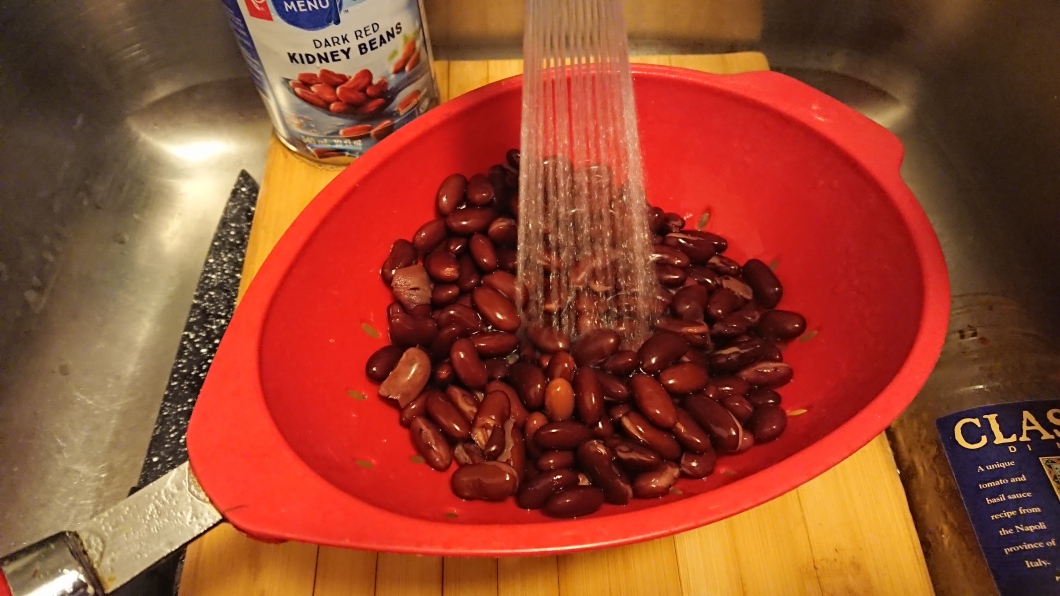 Wash Any Type Of Canned Beans You Choose. The Junk Left In The Can Will Make Your Chili Bitter - Just Run The Canned Beans Under Water For A Few Seconds